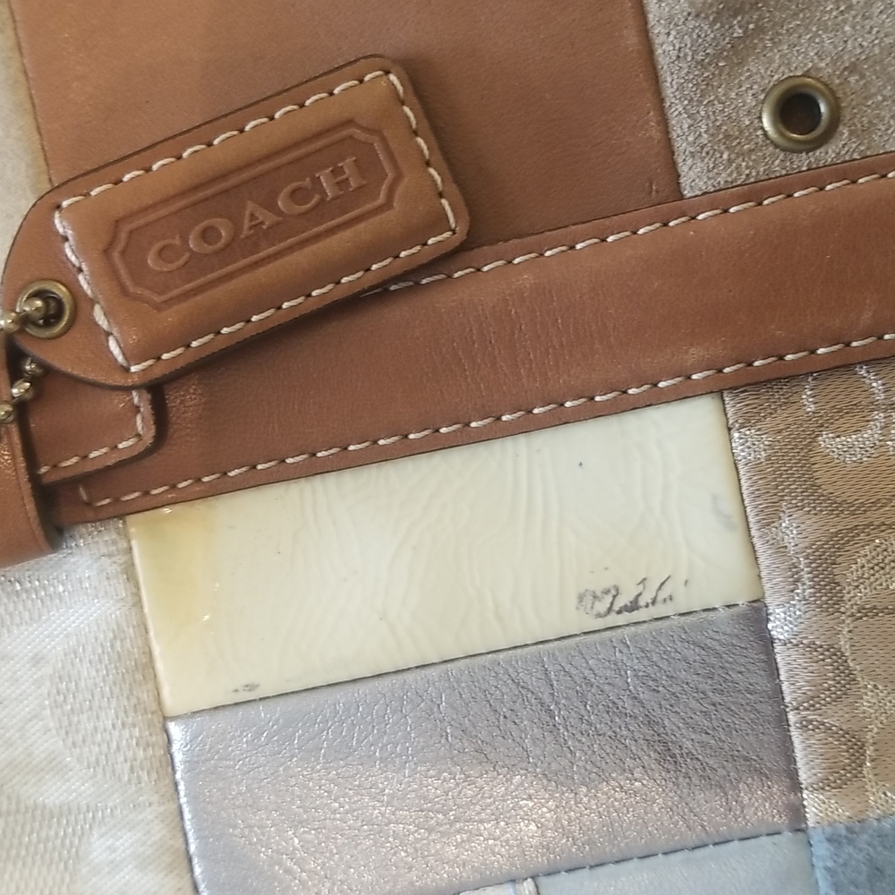 Coach Patchwork Tote Shoulder Bag 10001 - Picture 6 of 11